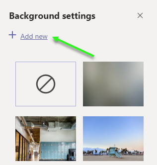 how to configure background in teams