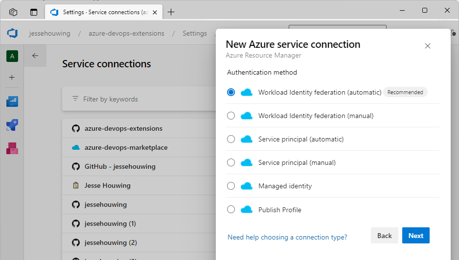 Publish Azure DevOps Extensions using Azure Workload Identity