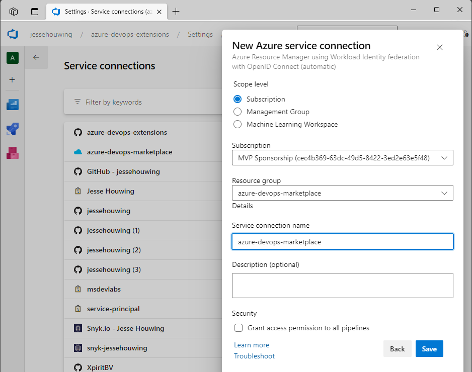 Publish Azure DevOps Extensions using Azure Workload Identity