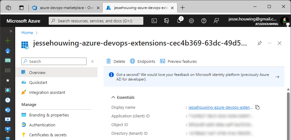 Publish Azure DevOps Extensions using Azure Workload Identity