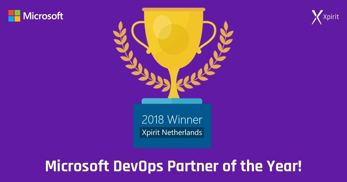Xpirit awarded Microsoft Global DevOps Partner of the year 2018